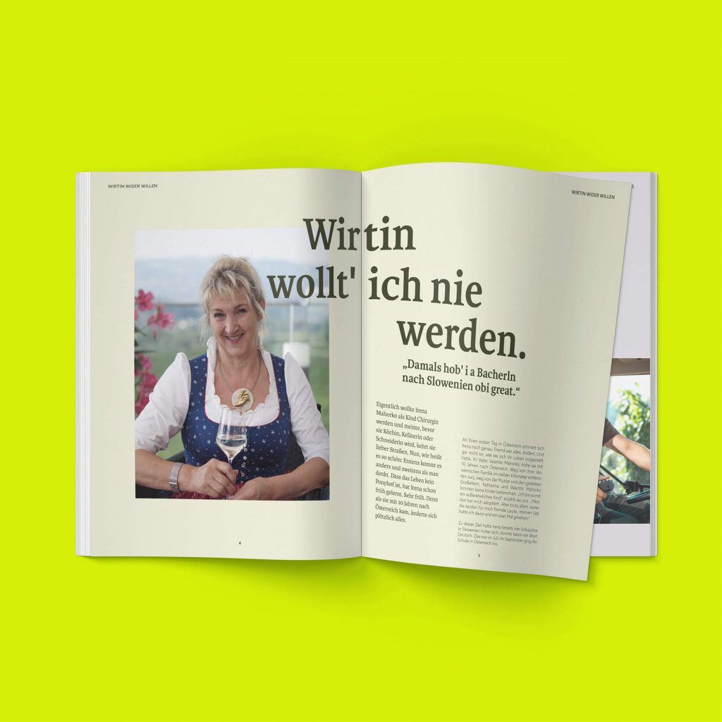 Magazin Design und Texte für Magazine Graz